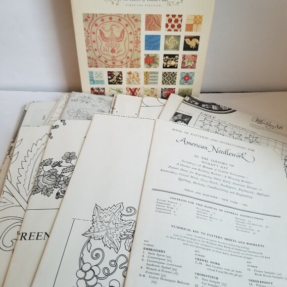 American Needlework Book of Patterns and Instructions Woman’s Day Vintage 1963 - Picture 6 of 12